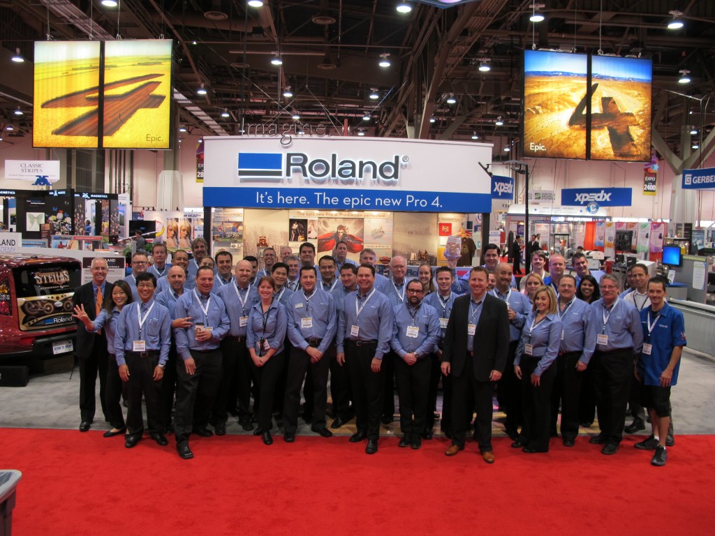 Roland team fired up and ready for the show!